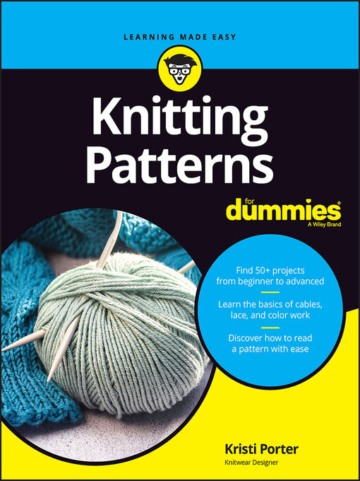 Title details for Knitting Patterns For Dummies by Kristi Porter - Wait list